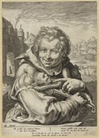 TvB G 2533
<br/>
Jester met een narrekap
<br/>
<em>Saenredam, Jan (ca. 1565/1566-1607)</em>